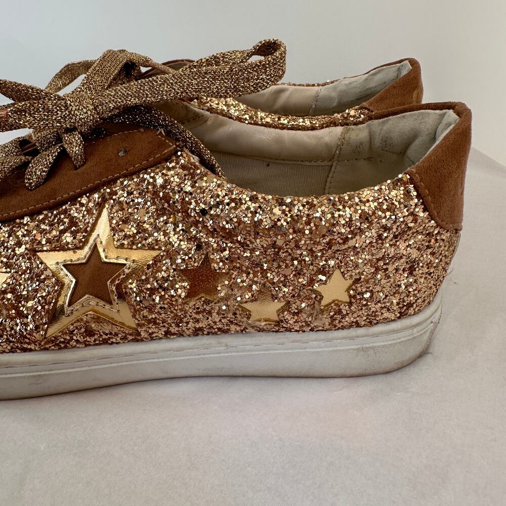 Circus by Sam Edelman Gold Glitter Sneaker Shoes // 8.5 - Picture 3 of 9